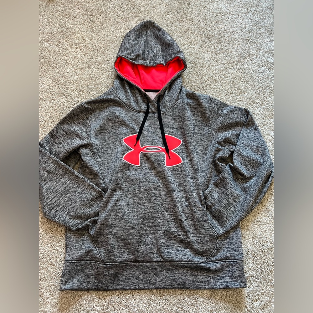 Under Armour Gray and Pink Hoodie